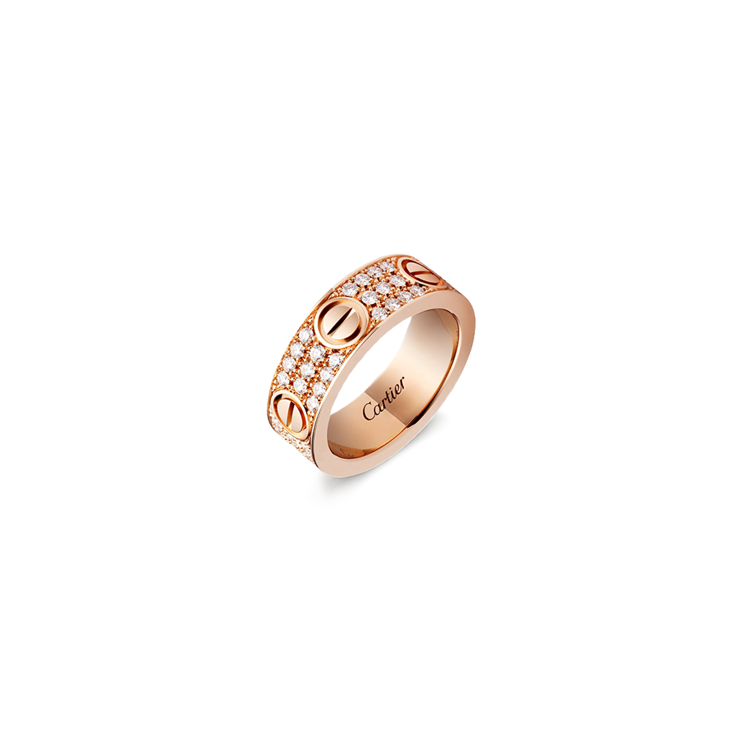 cartier  love ring, Di*m*nd-paved b4087600